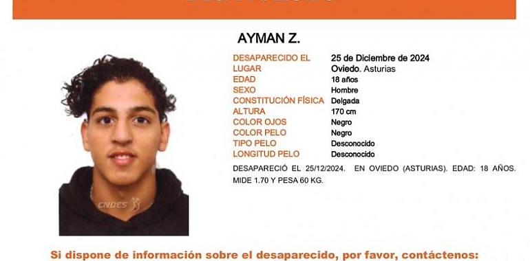 Desaparición en Oviedo: buscan a Ayman, joven de 18 años desaparecido desde Navidad