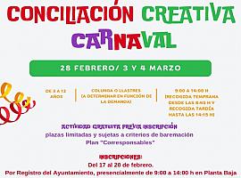 Colunga lanza el programa “Conciliación creativa en Carnaval” para ayudar a las familias durante las fiestas