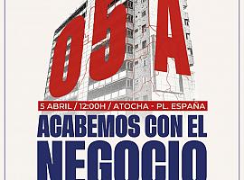 El 5 de abril, España se moviliza: primera manifestación estatal para exigir el derecho a la vivienda y frenar los alquileres abusivos