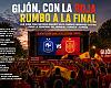 Gijón montará una gran ‘fan zone’ para empujar a España hacia la final del Mundial
