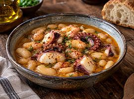 Recetas de una abuela asturiana: Fabes con pulpo (para quedar como una reina sin montar un circo en la cocina)