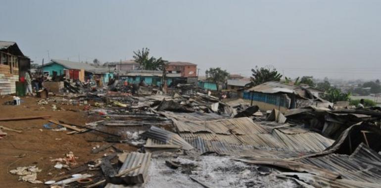 Un incendio provocado en Malabo acaba con la vida de un niño de diez años 