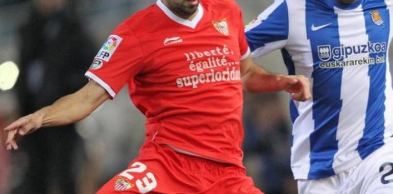 El Sevilla lució en sus camisetas un lema alusivo a las críticas francesas al deporte español