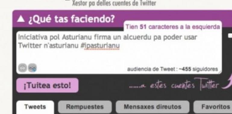 Iniciativa pol Asturianu firma un conveniu con Splitweet que permite usar Twitter n’asturianu 