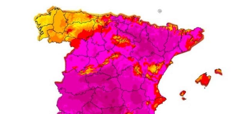 Riesgo de incendios forestales y altas temperaturas, más suaves en Asturias y Galicia