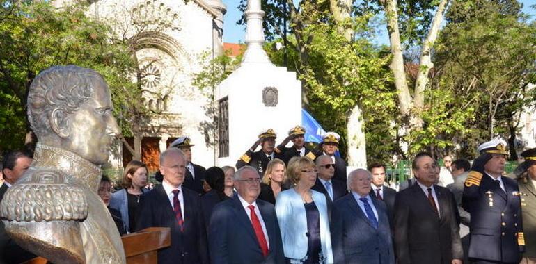 Puricelli y el Presidente de Irlanda rindieron homenaje al almirante Guillermo Brown