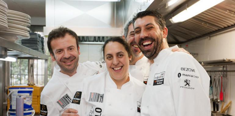 Cocina de embeleso en la entrega del premio Chef Millesime a Nacho Manzano