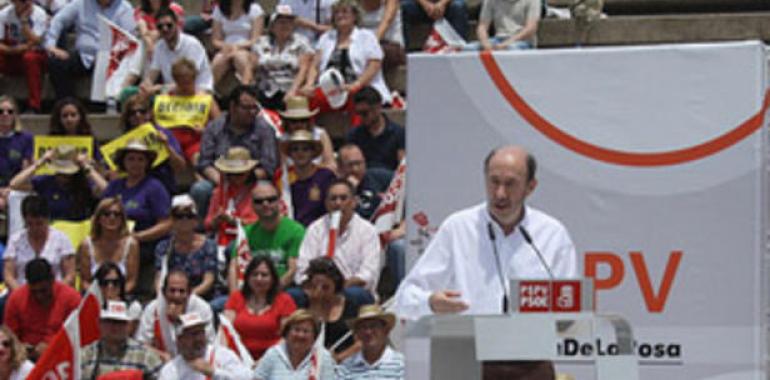 Rubalcaba: sin los sindicatos, no iremos a ninguna reforma nueva del sistema de pensiones 