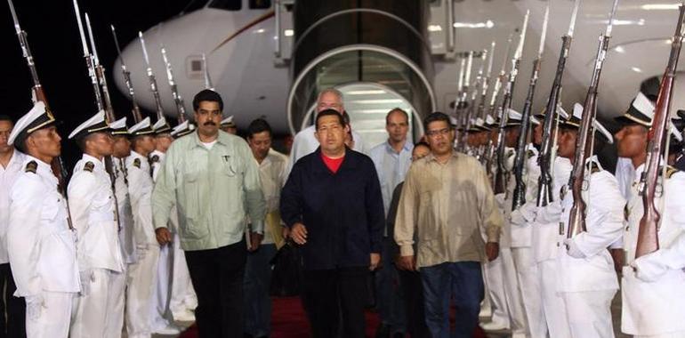 Chávez, de regreso en Venezuela, declara 