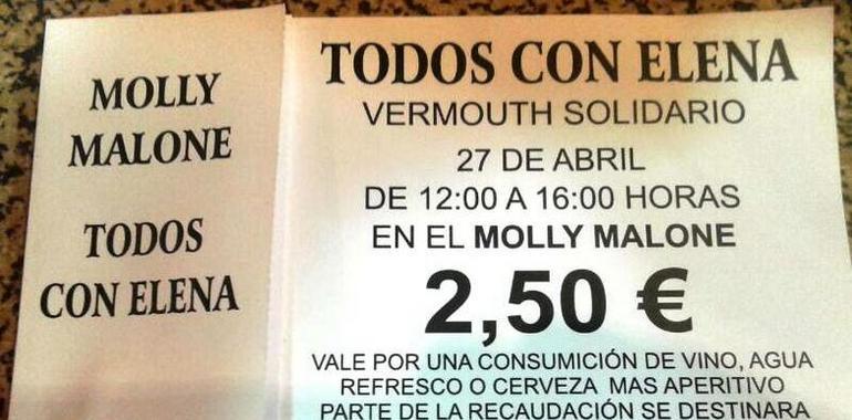 Todos con Elena: vermouth solidario en el Molly Malone de Pola de Siero