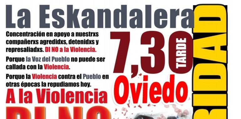 15M Oviedo convoca una concentración en La Escandalera el domingo a las 19 horas