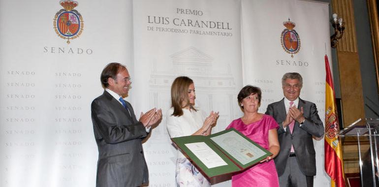 La Reina Letizia agradece los periodistas "valientes" que defienden la libertad de expresión