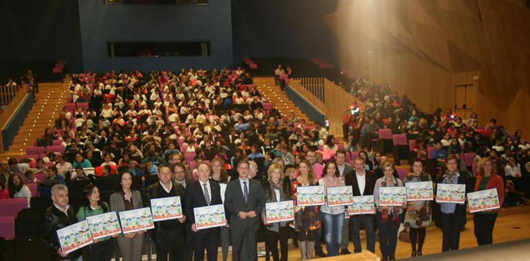 600 escolares en Siero con los derechos de la infancia como bandera