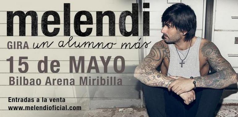 Melendi de concierto en Bilbao el 15 de mayo