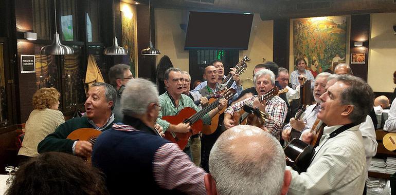 Cantares de chigre hoy en la calle Gascona