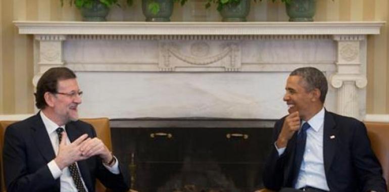 Encuentro en Moncloa de Obama y el presidente en funciones, Rajoy