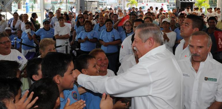 Primera piedra del nuevo polideportivo de Tamaulipas