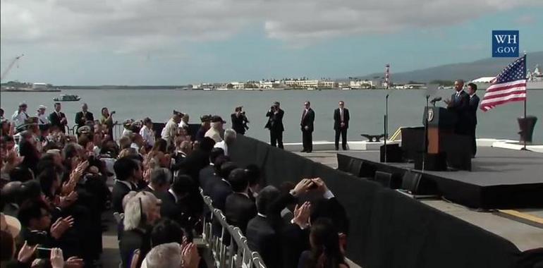 Oración de los presidentes de EEUU y Japón en Pearl Harbor