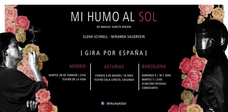 "Mi humo al sol", teatro en Colunga el día 3 de marzo