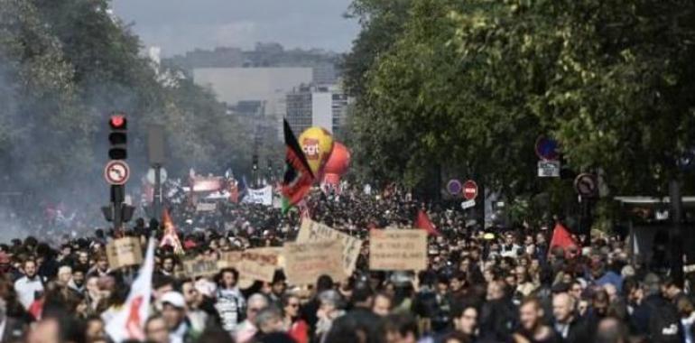 Los sindicatos franceses en marcha contra el 