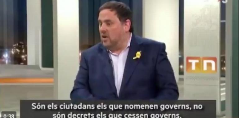 Oriol Junqueras y el cesado Gobierno Catalán encarcelados sin fianza y sin juicio