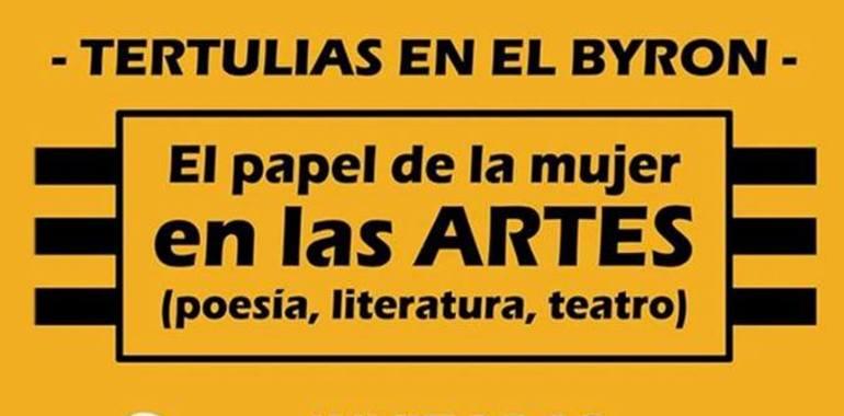 Tertulia en el avilesino café Lord Byron sobre mujer y arte