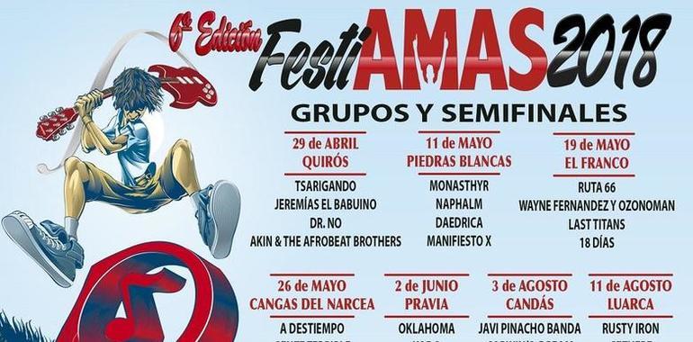 28 semifinalistas de Festiamas actuarán en ocho concejos asturianos